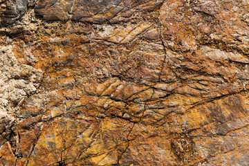 Cracked and weathered natural stone background