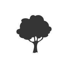 Tree icon template black color editable. Branch forest symbol vector sign isolated on white background. Simple logo vector illustration for graphic and web design.
