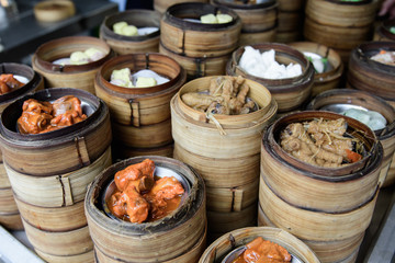 Dimsum, The oriental culture meal, are look yummy and attractive.