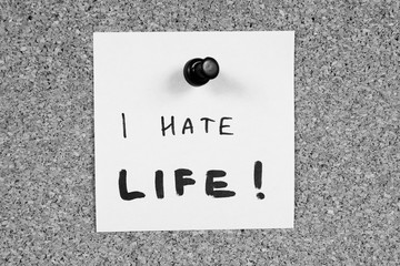 Depression. Black and white vintage style.