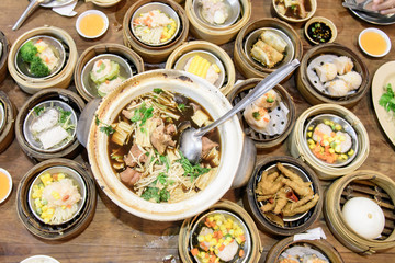 Dimsum, The oriental culture meal, are look yummy and attractive.