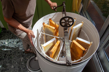 Apiculture - extraction de cadre de miel