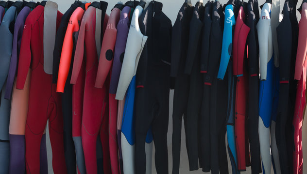 Selection of wetsuits