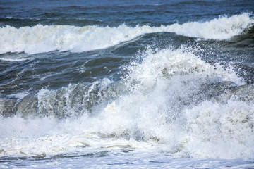 stormy ocean scenery background