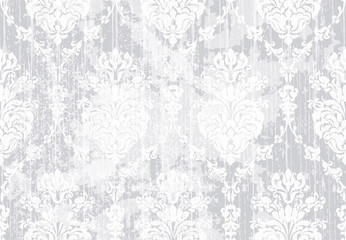Classic elegant ornament pattern watercolor vector. delicate color textures materials