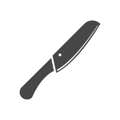 Knife vector icon, simple car sign.