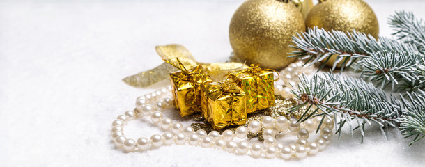 Image with Christmas ornaments.