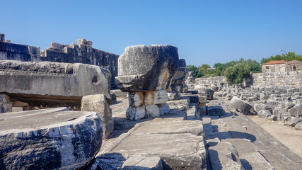 Apollon temple - Ruins of the Temple of Apollo in Didim, Turkey-