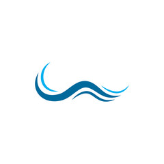 Water Wave Logo Template. vector Icon illustration design 