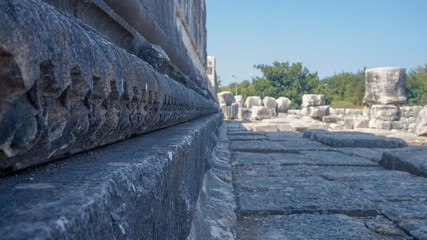 Apollon temple - Ruins of the Temple of Apollo in Didim, Turkey-