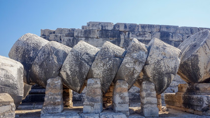 Apollon temple - Ruins of the Temple of Apollo in Didim, Turkey-