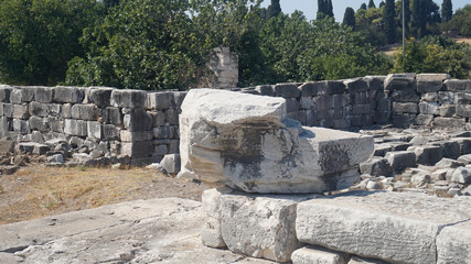 Apollon temple - Ruins of the Temple of Apollo in Didim, Turkey-