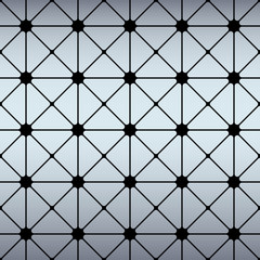 Seamless futuristic geometric cyberpunk pattern.