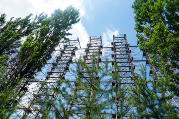 Former military Duga radar system in Chernobyl Exclusion Zone, Ukraine