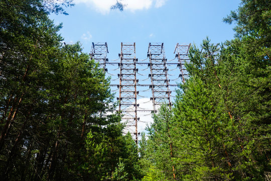Former military Duga radar system in Chernobyl Exclusion Zone, Ukraine