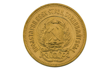 Old Russian  gold coin ruble