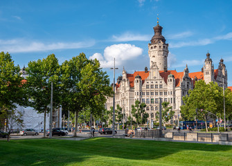 Neues Rathaus in Leipzig Sachsen