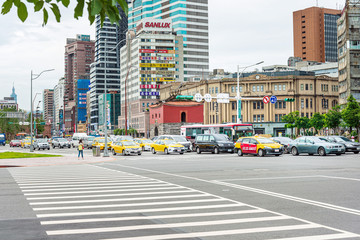 Obraz premium TAIPEI, TAIWAN - July 2, 2019: Taipei Old North Gate (Beimen) in Taipei, Taiwan