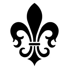 French fleur de lis vector icon illustration -Symbol,icon,sign,logo etc. - obrazy, fototapety, plakaty