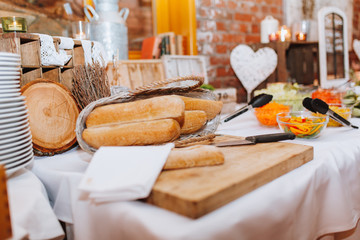 Caterer Abendessen Snacks Tischdekoration Hochzeit Restaurant