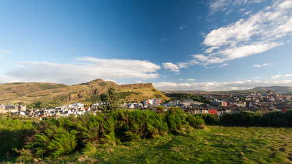 Fototapeta na wymiar View from Calton hill, Edinburgh