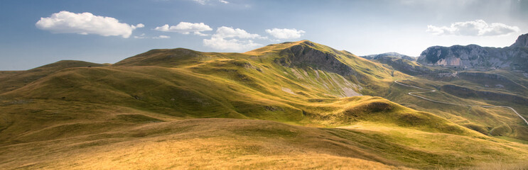 Panoramic view on Zelengora mountain in Sutjeska national park