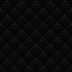 Seamless abstract black and white ring pattern background - monochrome vector graphic design from circles