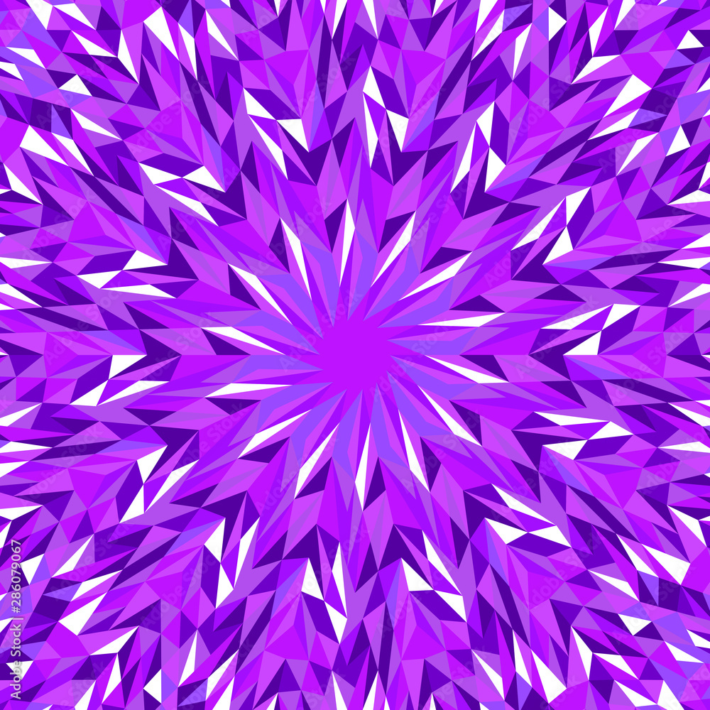 Aufkleber geometrical abstract tile mosaic background - colorful polygonal circular psychedelic vector graphic