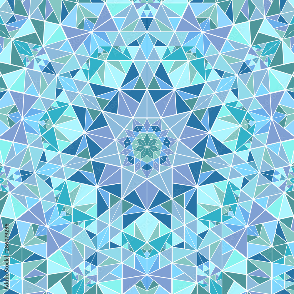 Poster polygonal dynamic tiled mosaic pattern background - psychedelic abstract circular colorful vector de