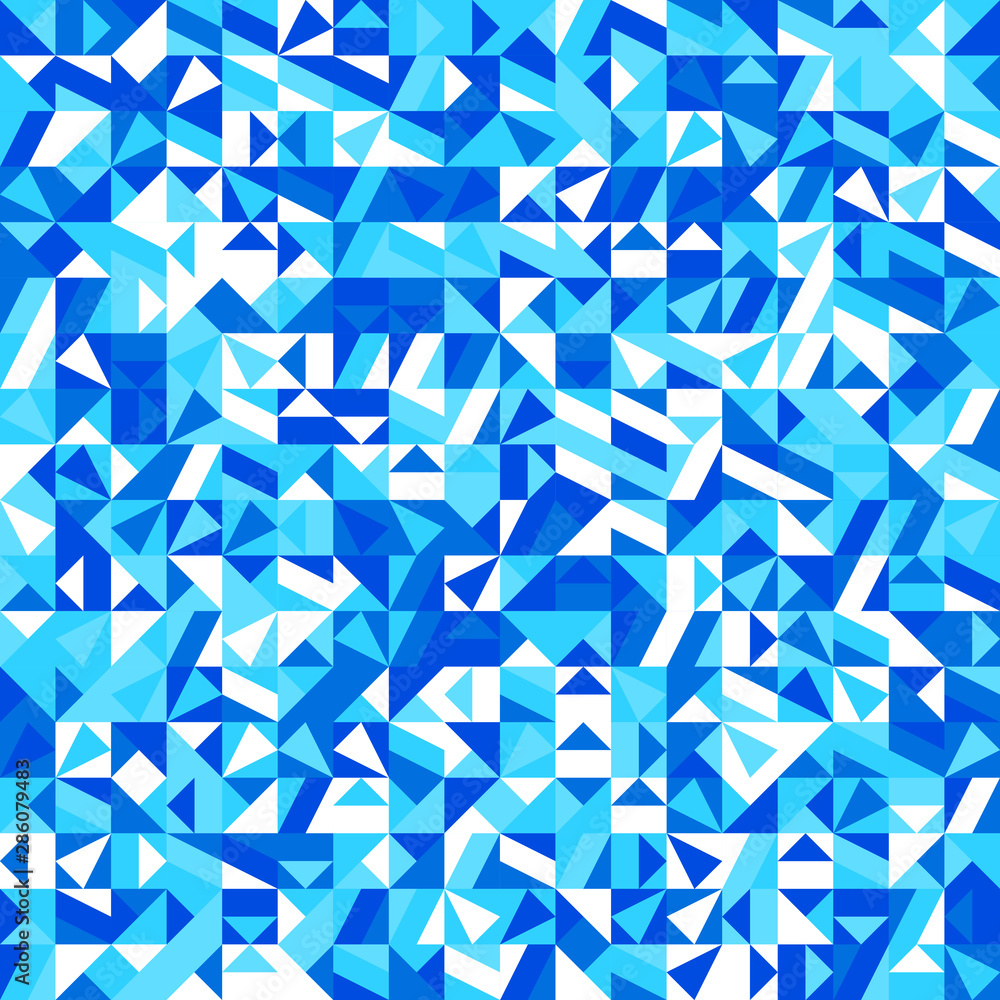Poster chaotic colorful geometric pattern background - abstract vector illustration with triangles