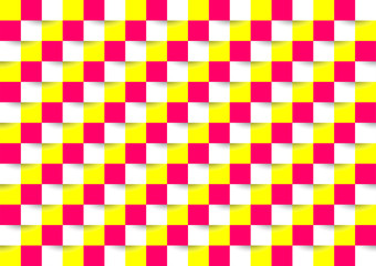 Geometric pattern with colorful background