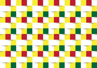 Geometric pattern with colorful background