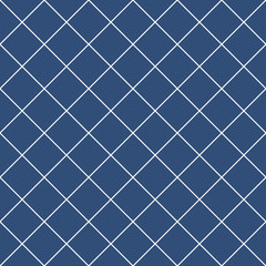 Trendy vector seamless pattern with linear rhombus