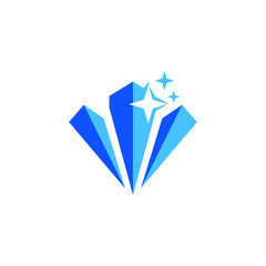blue diamond vector ready to use