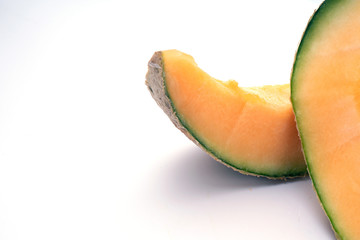 Cut Natural Melon, a healthy product full of vitamins.