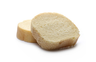 Bread slices isolated on white background
