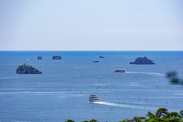 Obraz premium 快晴の松島を望む