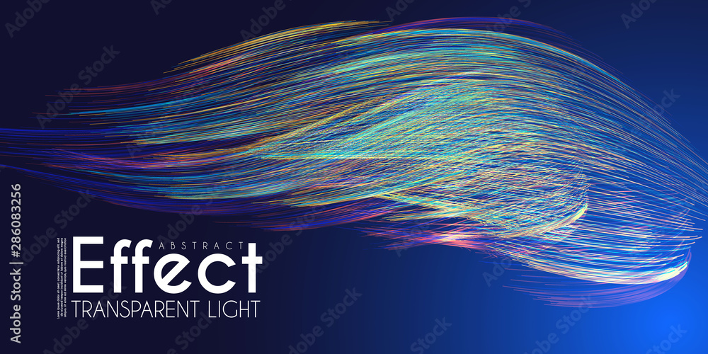 Wall mural motion backgound. magic color amd light effect design template. shining depth space.