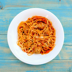 Italian Style Spaghetti with Meatballs