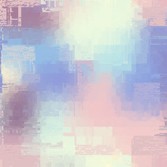 Vector image with imitation of grunge datamoshing texture.
