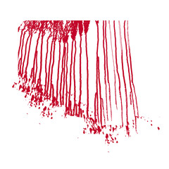 A spot of blood. Stains blood splatter. Vector illustration on isolated background.