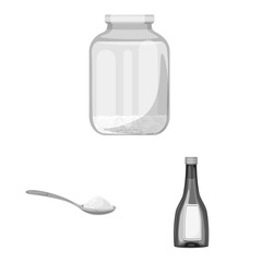 Vector illustration of food and organic sign. Set of food and agricultural vector icon for stock.