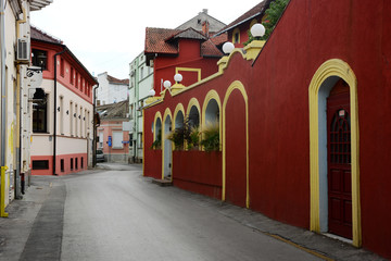 Fototapeta na wymiar street in old town of tallinn