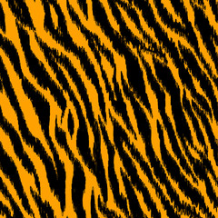 Abstract brown animal exotic pattern in patchwork style.