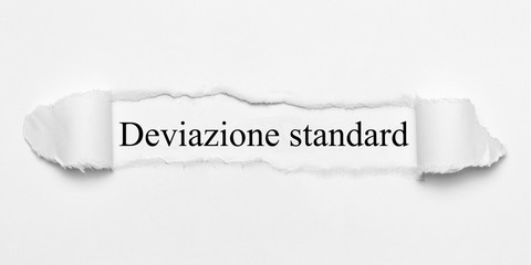 Obraz premium Deviazione standard