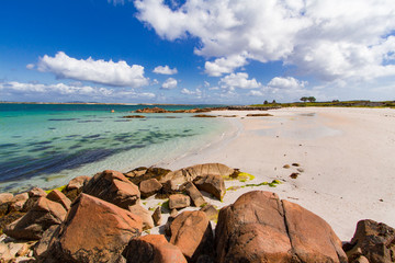 Sunny beach in Ireland