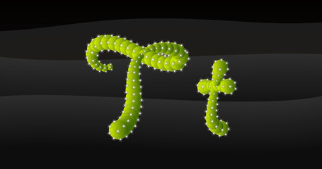 T-t 3D Cactus Alphabet