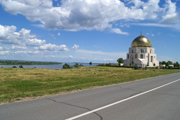 Road and mosque