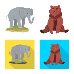 Isolated object of nature and fun icon. Collection of nature and entertainment stock symbol for web.