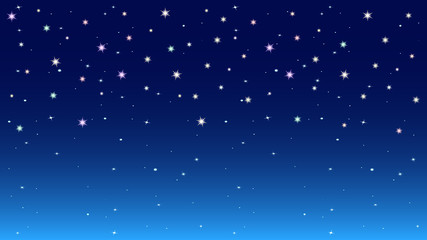 Naklejka na ściany i meble Night starry sky background.